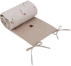 EKO Prémium puha rácsvédő kiságyba 360x35cm, Velvet Bees Beige