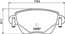 MINTEX Fékbetét készlet MINTEX MDB2081 for FORD, JAGUAR, FPV, RENAULT (MDB2081)