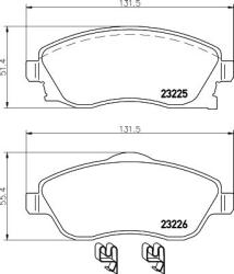 MINTEX Fékbetét készlet MINTEX MDB2073 for OPEL, VAUXHALL, GENERAL MOTORS (MDB2073)
