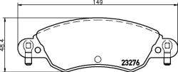 MINTEX Fékbetét készlet MINTEX MDB2189 for CITROËN (MDB2189)