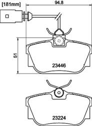 MINTEX Fékbetét készlet MINTEX MDB2096 for FORD, SEAT, SKODA, VW, … (MDB2096)
