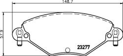 MINTEX Fékbetét készlet MINTEX MDB2187 for CITROËN (MDB2187)