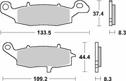 SBS Fékbetétek KH229 Street Ceramic Fekete Szín, Sbs, 705HF