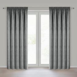 Takoy Sötétítő függöny acélszürke zsenília szerkezetű anyagból 140x270 cm ráncolószalaggal - NESKA
