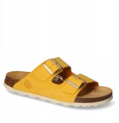 Dr. Brinkmann Brinkmann bőr flip-flop papucs 700696-06 sárga nubuk 38-as (700696-06)