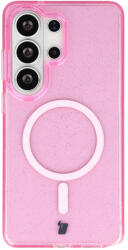 BizonMobile Carcasa Bizon SparklO cu MagSafe compatibila cu Samsung Galaxy S26 Ultra, Glitter Pink (5900415741206)