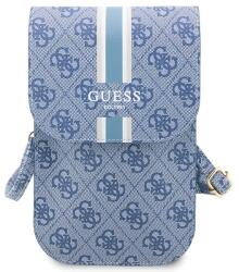 GUESS Geanta universala Guess 4G Stripe, 19 x 11.5 x 2 cm, 5 compartimente, Albastru (3666339119607)