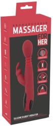 You2Toys Vibrator Rabbit din Silicon cu Încălzire, Thrusting și Rotație Vibrator