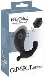 Inflatable + RC Vibrator Gonflabil RC pentru Punctul G și P cu Telecomandă - 7 Moduri Vibrator