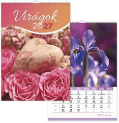 PD Calendar Naptár fali pd Virágok 30x42 cm 2027