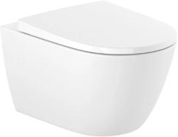 Roca Vas WC suspendat Roca Ona Rimless Vortex 36x53 cm evacuare orizontala, alb (A34668C000)