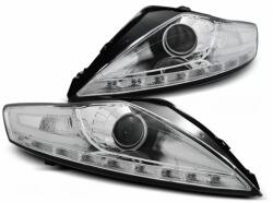 KITT Lightning Faruri LED DRL cu proiector pentru Ford Mondeo MK4 2007-2010, Crom (HLFMOMK4C)