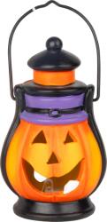 MagicHome Felinar decorativ Halloween MagicHome, dovleac LED din teracota, 7x7, 3x13 cm (8092408)