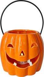 MagicHome Decoratiune dovleac LED din portelan MagicHome, orange, 12, 3 cm (8092436)