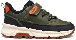 GEOX Geox, Tépőzáras műbőr sportcipő, Sötét khaki, 33 EU (J56LCA0MEFUC3009-33)