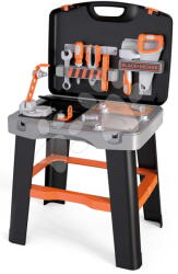Smoby Atelier de lucru în valiză Black&Decker Bricolo Smart Smoby cu menghină și unelte de lucru, 33 accesorii (SM360738) Set bricolaj copii
