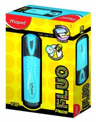 Maped Fluo'Peps Classic szövegkiemelő, Kék, 12 darab (742530)