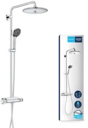 GROHE Sistem de dus GROHE Vitalio Joy 260, crom, cu 3 tipuri de jet, termostat si suport (32452697)
