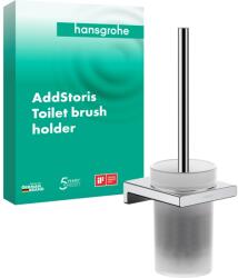 Hansgrohe Perie WC cu suport hansgrohe AddStoris, crom, montare pe perete, design modern (8466242)