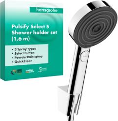Hansgrohe Set dus hansgrohe Pulsify Select S, 3 tipuri de jeturi, crom, furtun 1.60 m (40672102)