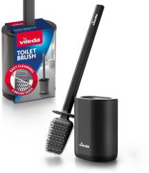 Vileda Perie WC Vileda cu Cap Flexibil si Maner din Otel Inoxidabil, Neagra (92775792)