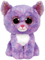 Ty Pisica de Plus TY Beanie Buddy Cassidy 24 cm, Multicolor, Ochi Stralucitori (73364586)