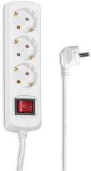 Hama Priza multipla Hama 3-faceri, 1.4m, cu buton de economisire energie, alba (94580693)