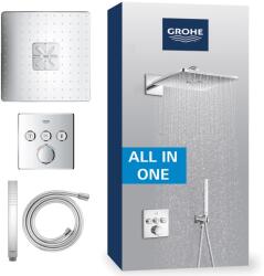 GROHE Sistem de dus GROHE Precision SmartControl 310, 31cm, cu termostat, cromat (60827809)