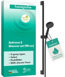 Hansgrohe Set dus hansgrohe Activera Select S, mattschwarz, 2 tipuri de jeturi, 1.60 m furtun (89383484)