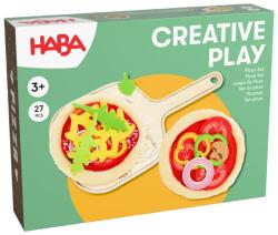 HABA Set de joaca HABA Pizza 2 Pizzabaze, 12 ingrediente, accesorii pentru copii de la 3 ani (83221720) Bucatarie copii