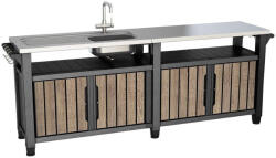 Keter UNITY Chef 415 l Ashwood grillező asztal