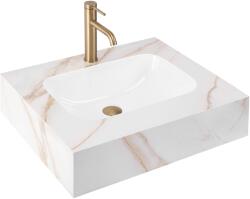 Rea Aresa Grey Gold 60 mosdó 60x50 cm, márvány mintás REA-U9976 (REA-U9976)