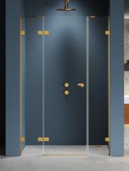 NEW TRENDY Eventa Gold Brushed zuhanyajtók 170 cm dönthető arany csiszolt/átlátszó üveg EXK-8239 (EXK8239)