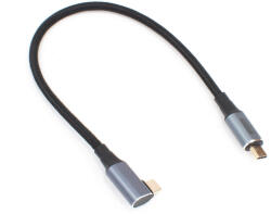 Thunder Germany UCP-03 (USB-C - USB-C könyökcsatlakozó) USB4, 8K@60Hz 100W Gyorstöltő (0, 3m) - mkaudio