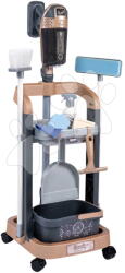 Smoby Takarítókocsi és álló porszívó hanggal Rowenta Trolley Upright Hoover Smoby seprűvel moppal és lapáttal 11 kiegészítővel (SM330330)