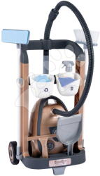 Smoby Takarítókocsi elektronikus porszívóval Rowenta Trolley Vacuum Cleaner Smoby valósághű hanggal 9 kiegészítővel (SM330329)