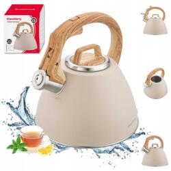 Klausberg Acél Vízforraló Síppal 2, 5L Klausberg KB-7954 (KB-7954)