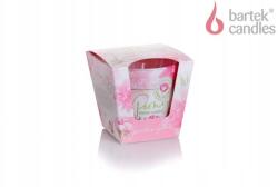 Bartek Candles Illatos gyertya üvegben Peónia púderrózsaszín 115g (5901685064859)