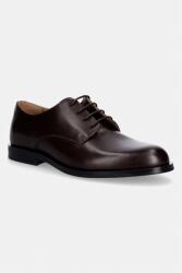 Calvin Klein félcipő férfi bőr ESS RUBBER DERBY LTH - barna Férfi 41