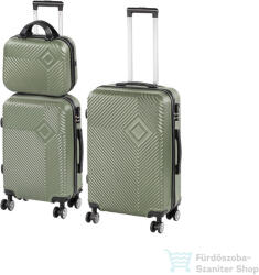Leziter TraveLux Pro XVIII gurulós bőrönd szett olajzöld LTRPBS-XVIII-OG (LTRPBS-XVIII-OG)