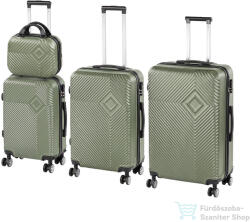 Leziter TraveLux Pro XXIV gurulós bőrönd szett olajzöld LTRPBS-XXIV-OG (LTRPBS-XXIV-OG)