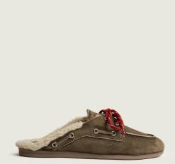 Posa női velúr ppapucs Boat Loafer Mule - barna Női 38