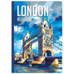 Lastva Városos keményfedeles notesz - A5 96 lapos kockás - LONDON (FR-8606013565073LONDON)