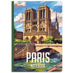 Lastva Városos keményfedeles notesz - A5 96 lapos kockás - PÁRIZS (FR-8606013565073PARIS)