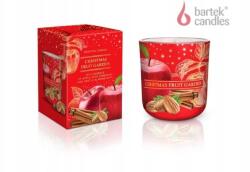 Bartek Candles Karácsonyi gyertya üvegben Karácsonyi Gyümölcskert alma fahéjjal és génnel (5901685068772)