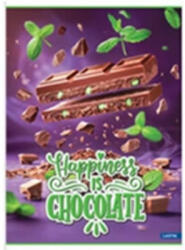 Lastva Füzet, LASTVA Happiness is chocolate, A5, 52 lapos, kockás (FLHICA552K)