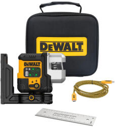 DEWALT Nivela laser cu 3 linii 180° DeWalt DCLE14301GB, fascicul verde, 45 /100 m, incarcare USB-C (DCLE14301GB)
