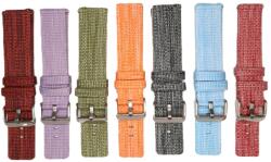  Curea Universală Nylon Țesut pentru Smartwatch - 18/20/22 mm - 8 Culori - Respirabilă - Cataramă Argintie (5669)