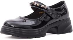 PASS Collection Pantofi dama eleganti din piele naturala lacuita, PASS Collection 1MA90003A 01-L, negru