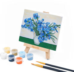 Figured Art Mini set pictura 3D in relief, Irisi - van Gogh, 13, 5x 10, 5 cm (3DFAS06)